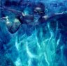 Swimmer 05 - blu swimmer - oil on canvas - cm. 100x100 - 2007